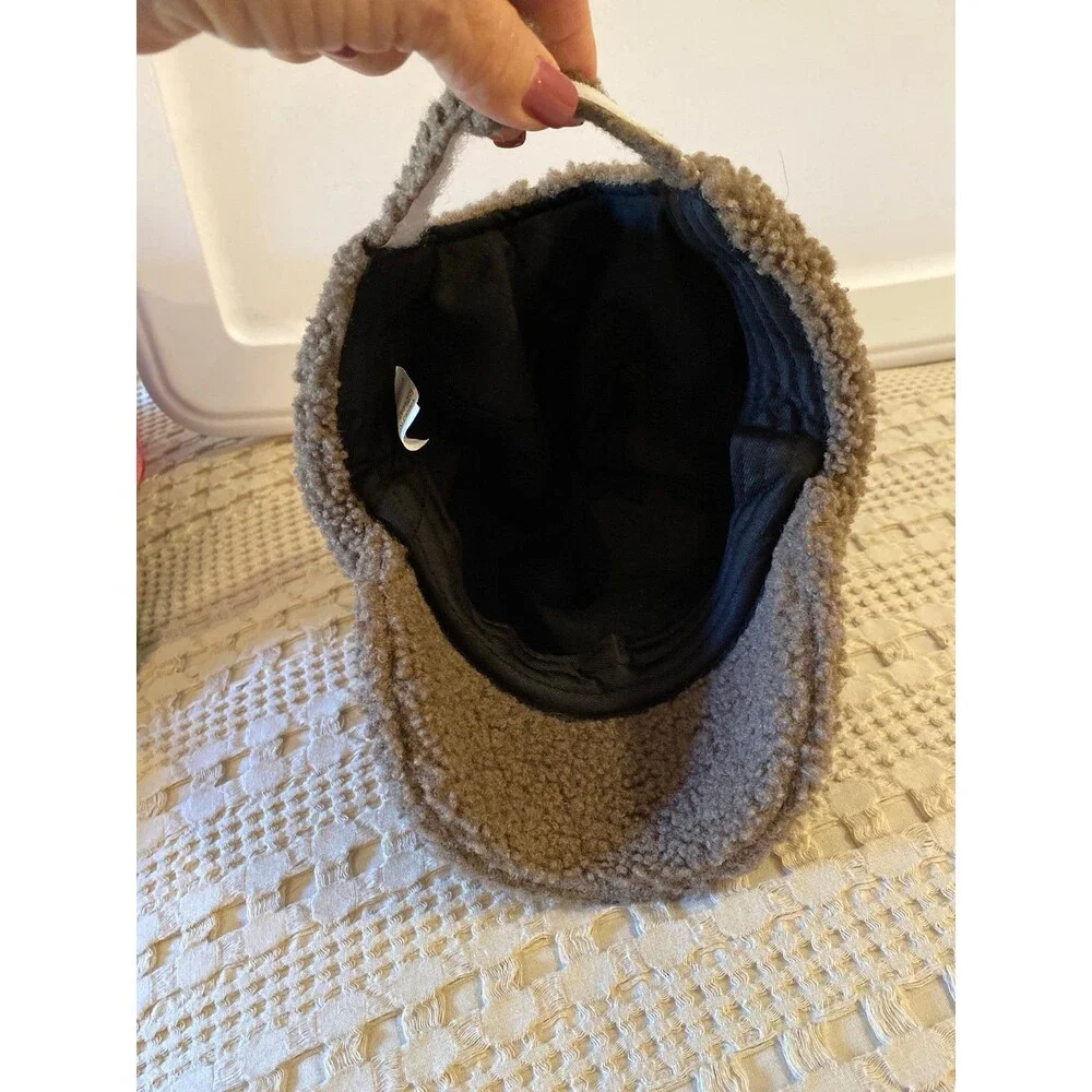 Toddler Fuzzy Bear  Baseball Cap  w/  Cute Ears Adjustable Hat for 6-24‎ Months